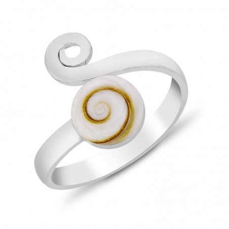 Bague Argent avec oeil de sainte lucie