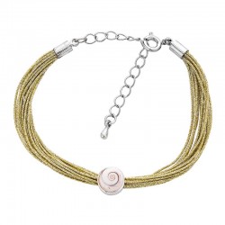 Bracelet acier et oeil de sainte lucie