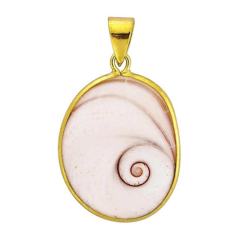 pendentif ovale avec oeil de sainte Lucie