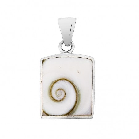 pendentif argent rectangulaire