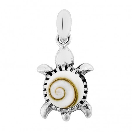 pendentif argent oeil de sainte Lucie tortue