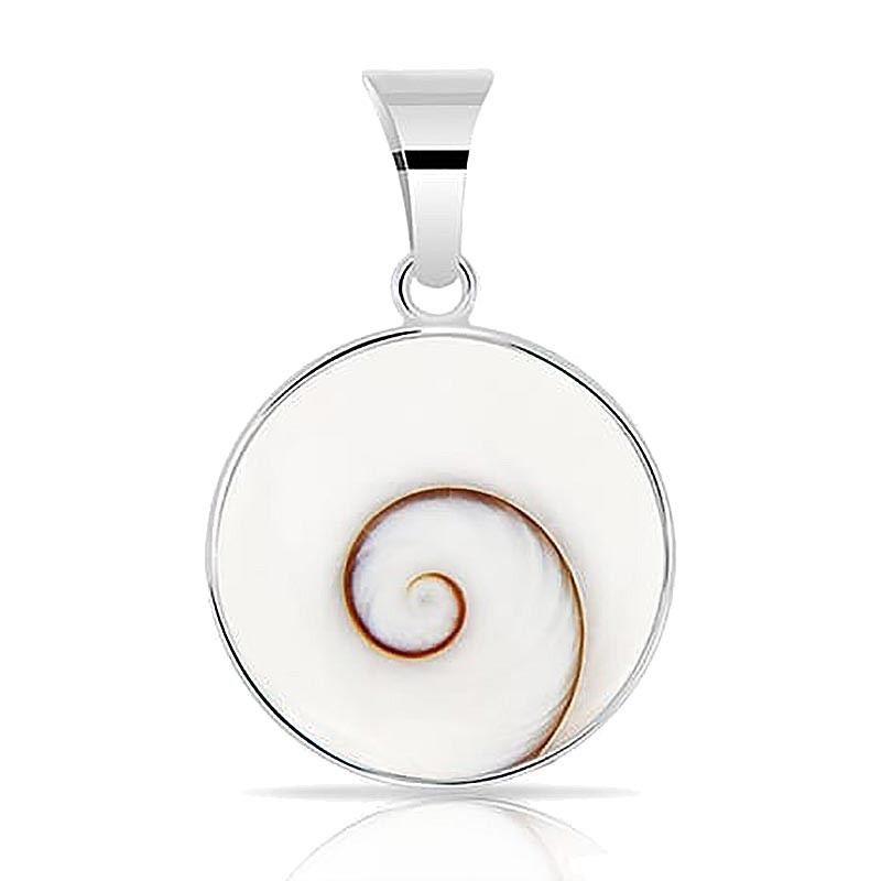 Pendentif ovale avec oeil de sainte Lucie serti