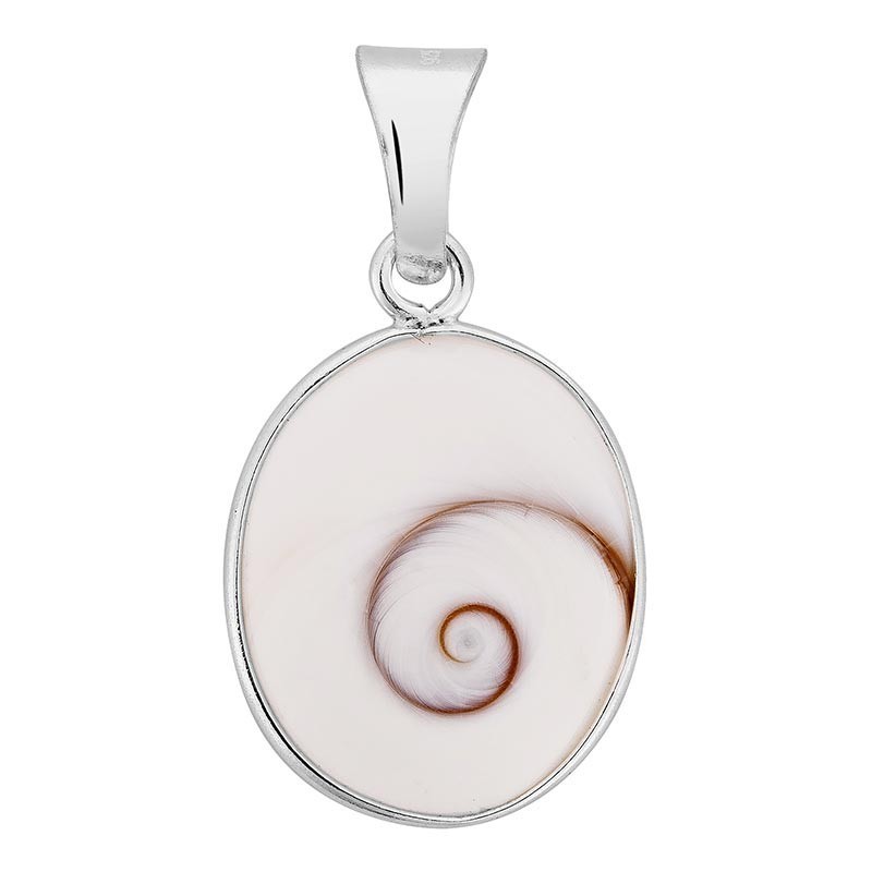 pendentif ovale avec un grand oeil de sainte Lucie