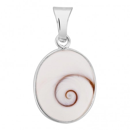 pendentif ovale avec un grand oeil de sainte Lucie