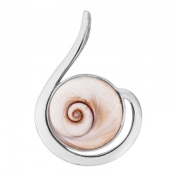 pendentif en argent et oeil de sainte lucie