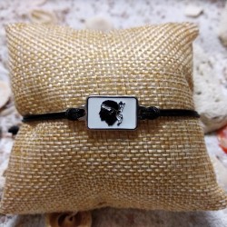 Bracelet Corse et oeil de sainte lucie noir
