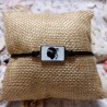 Bracelet Corse et oeil de sainte lucie noir