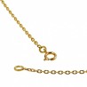 Chaine plqué or maillon forçat 40 cm
