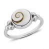 Bague Argent avec oeil de sainte lucie