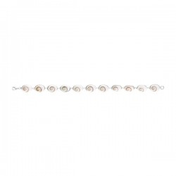 Bracelet chaine argent et oeil de sainte lucie