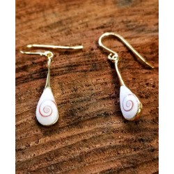 Boucles d'oreilles dorées à l'or fin POSEC204MEDI