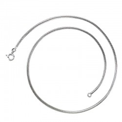 Chaine argent maille serpent
