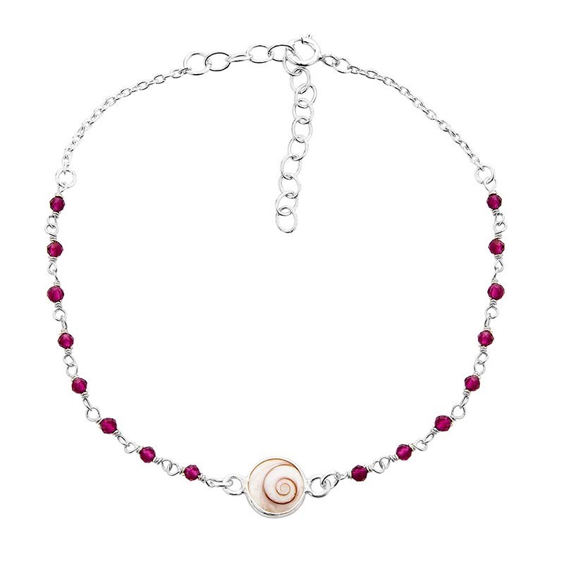 Bracelet Chaîne Argent SBC207RUBYMEDI -ARG