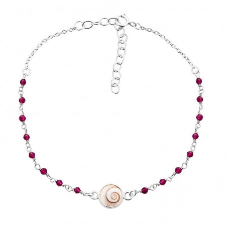 Bracelet Chaîne Argent SBC207RUBYMEDI -ARG