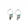 Boucles d'oreilles Argent SEC275TURQ