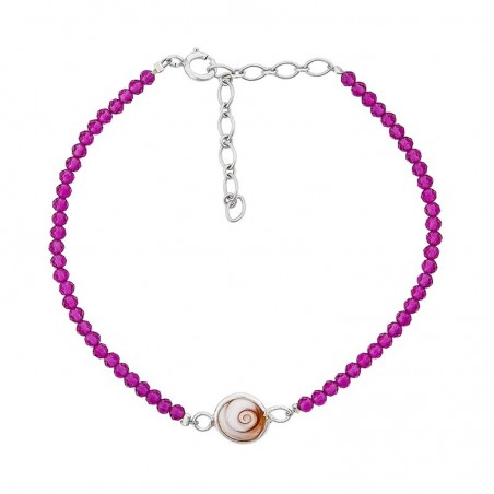 Bracelet Perles SBC206RUBYMEDI-ARG