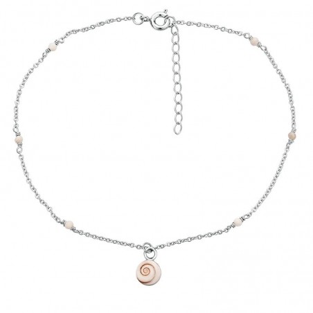 Chaîne Cheville CHEV001AGATEBLCMEDI-ARG