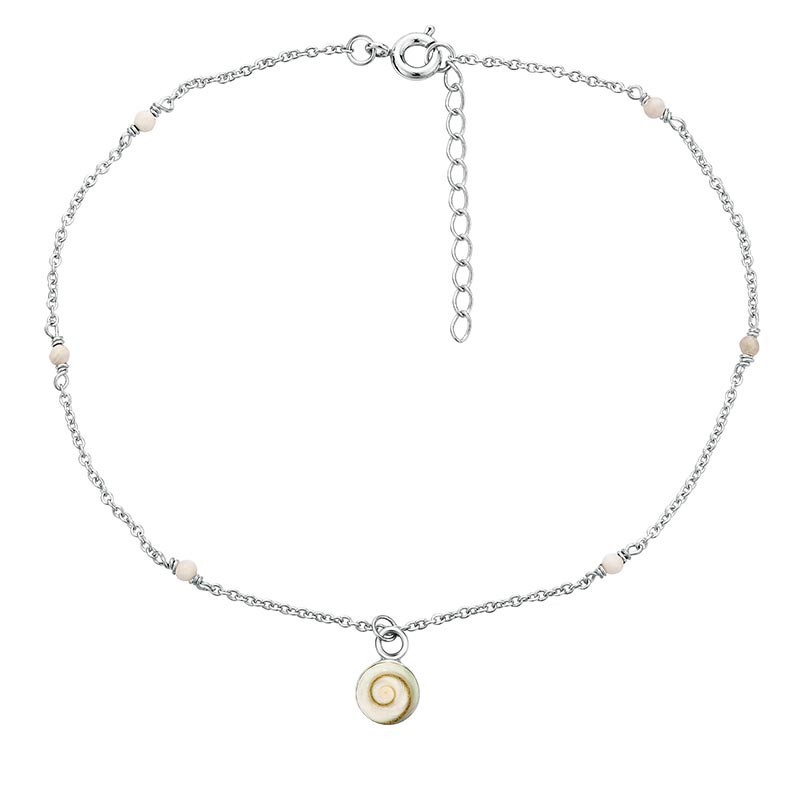 Chaîne Cheville CHEV001AGATEBLC-ARG