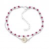 Bracelet Chaîne Argent SBC229RUBY-ARG