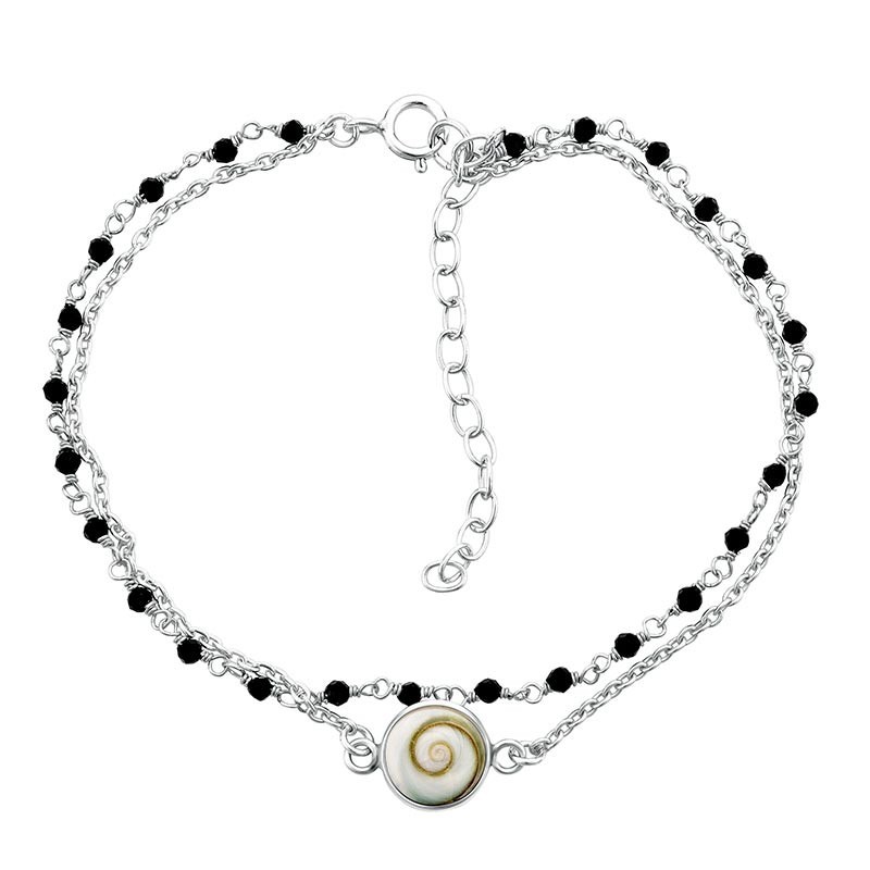 Bracelet Chaîne Argent SBC229ONYX-ARG