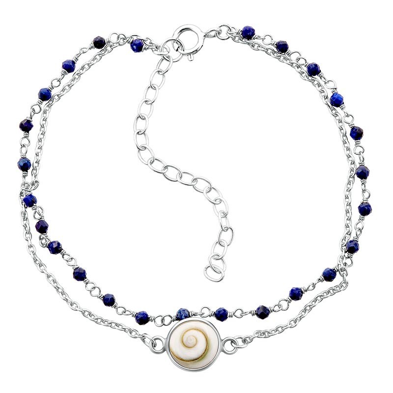 Bracelet Chaîne Argent SBC229LAPIS-ARG