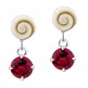 Boucles d'oreilles Clou Argent SEC291R-ARG