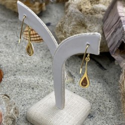 Boucles d'oreilles dorées à l'or fin POSEC204MEDI