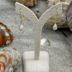 Boucles d'oreilles dorées à l'or fin POSEC204MEDI