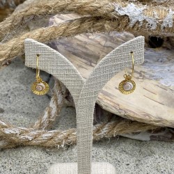 Boucles d'oreilles dorées à l'or fin POSEC277MEDI