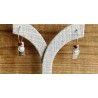 Boucles d'oreilles Argent SEC275ROUGE