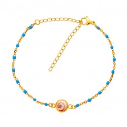 Bracelet doré œil de Ste...