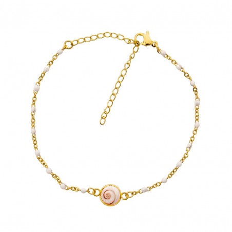 Bracelet doré œil de Ste Lucie POSBC001BLCMEDI