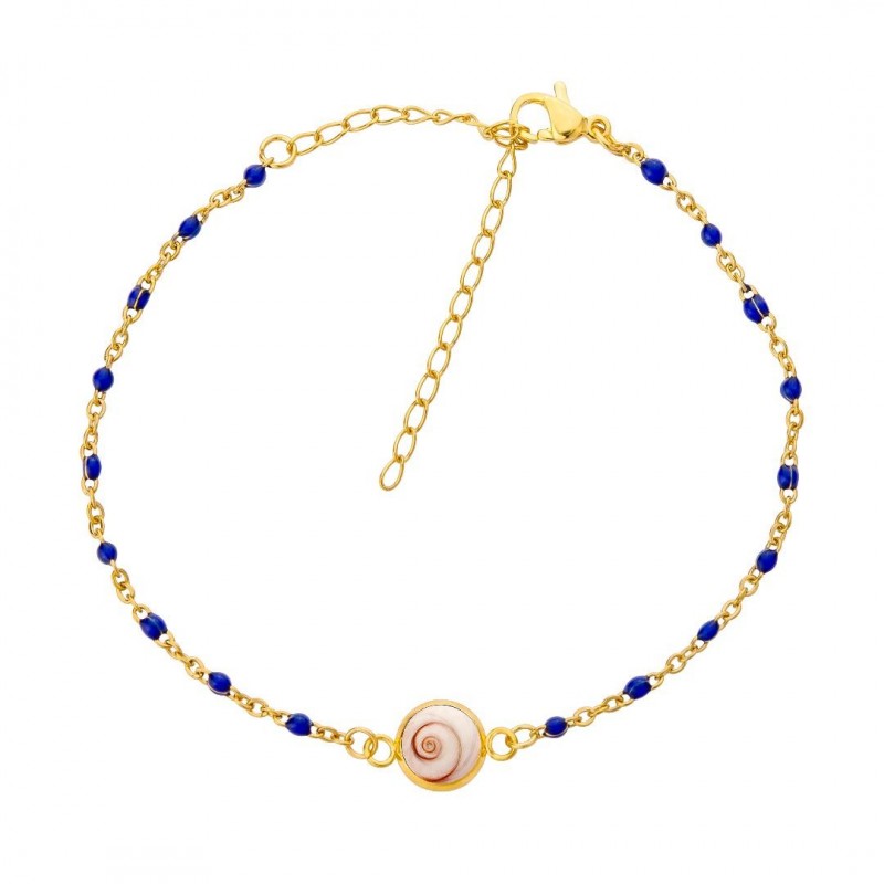 Bracelet doré œil de Ste Lucie POSBC001AZURMEDI