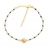 Bracelet doré œil de Ste Lucie POSBC001AZURMEDI