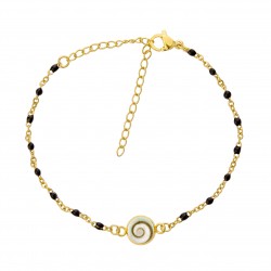 Bracelet doré œil de Ste...