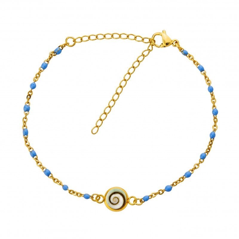 Bracelet doré œil de Ste Lucie POSBC001TURQ
