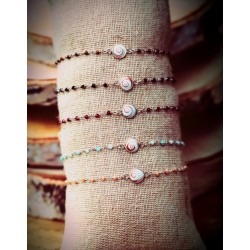 Bracelet Chaîne Argent SBC207RUBYMEDI -ARG