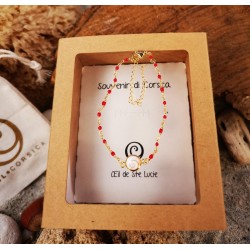 Bracelet doré œil de Ste Lucie POSBC001RMEDI