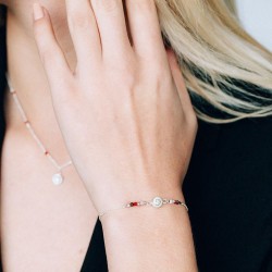 Bracelet Argent œil de Ste Lucie SBC116-ARG