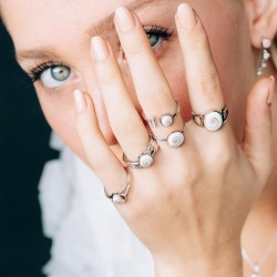 Bague Argent Réglable  SRC041MEDI