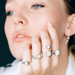 Bague Argent Réglable  SRC041MEDI