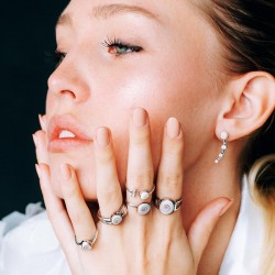 Bague Argent Réglable SRC48738MEDI