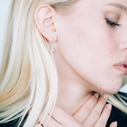 Boucles d'oreilles Argent SEC274TURQ-ARG