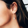 Boucles d'oreilles dorées à l'or fin POSEC204MEDI