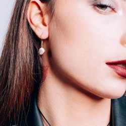 Boucles d'oreilles dorées à l'or fin POSEC211MEDI