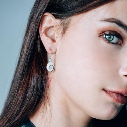 Boucles d'oreilles Argent SEC210AMAZONITE-ARG