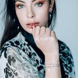 Bracelet Chaîne Argent SBC229ONYX-ARG