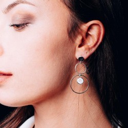 Boucles d'oreilles Argent SEC263MEDI