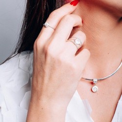 Bague Argent Rhodié SRC50157