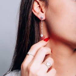 Boucles d'oreilles Argent SEC304MEDI